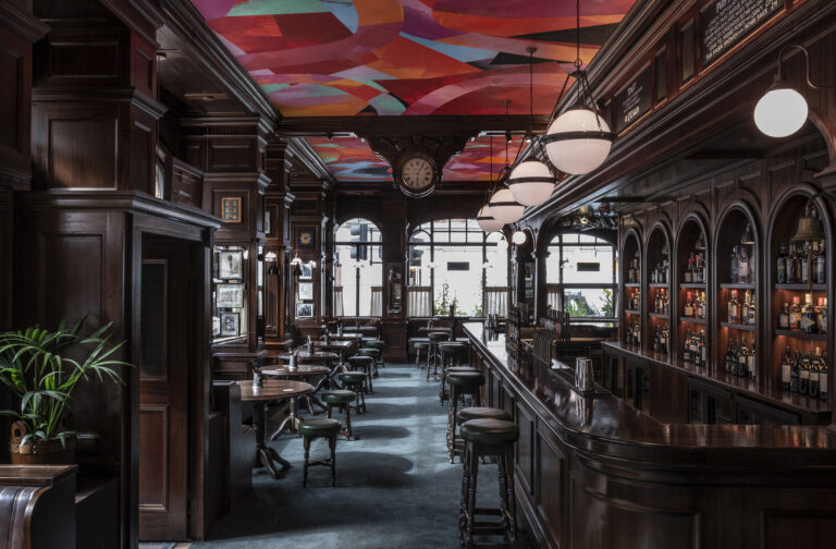 An interior view of the Audley Public House