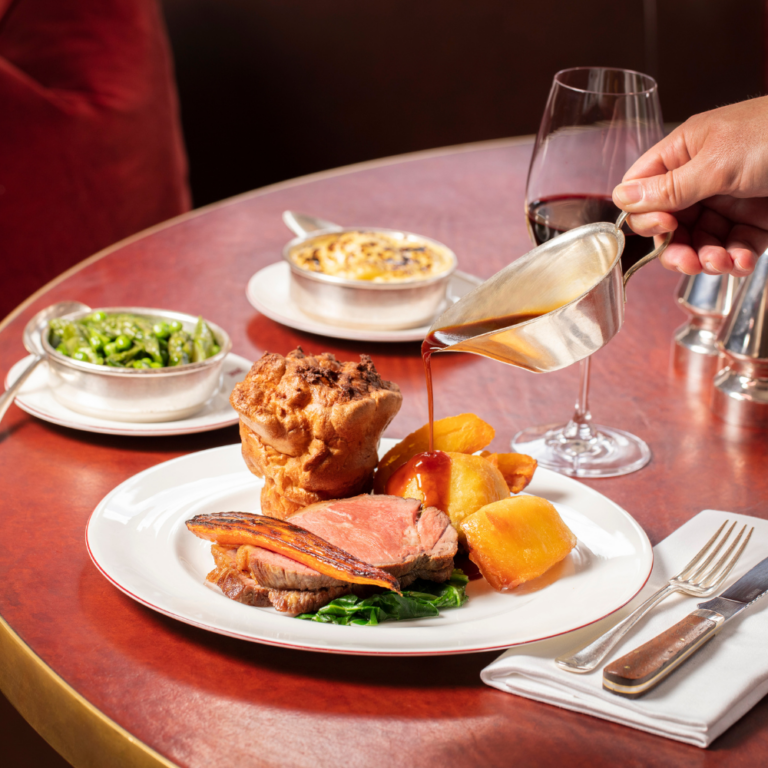 Sunday roast served at Mount St. restaurant in Mayfair